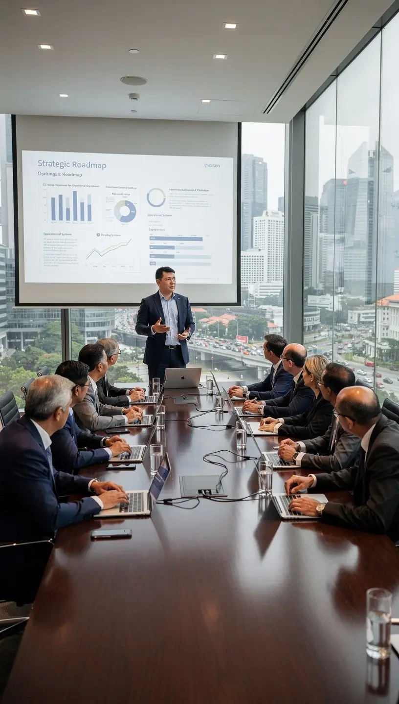 Professional team collaboration